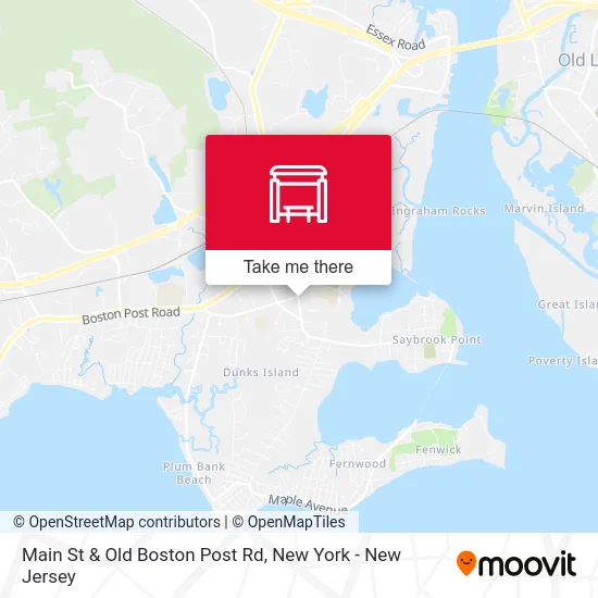 Main St & Old Boston Post Rd map