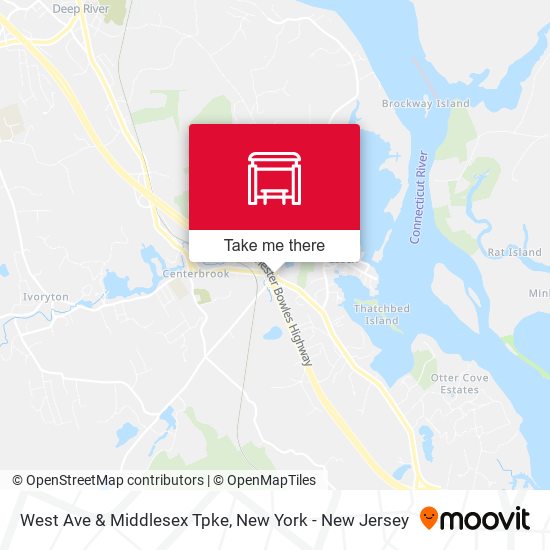 West Ave & Middlesex Tpke map