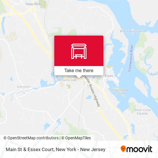 Main St & Essex Court map