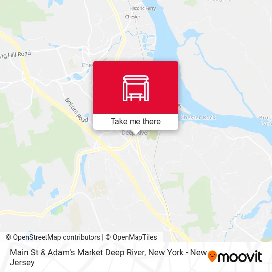 Main St & Adam's Market Deep River map