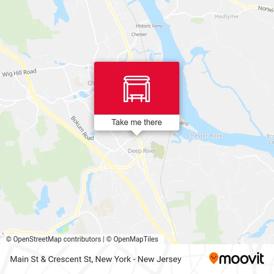 Main St & Crescent St map