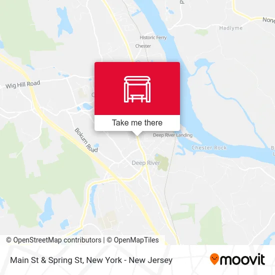 Main St & Spring St map