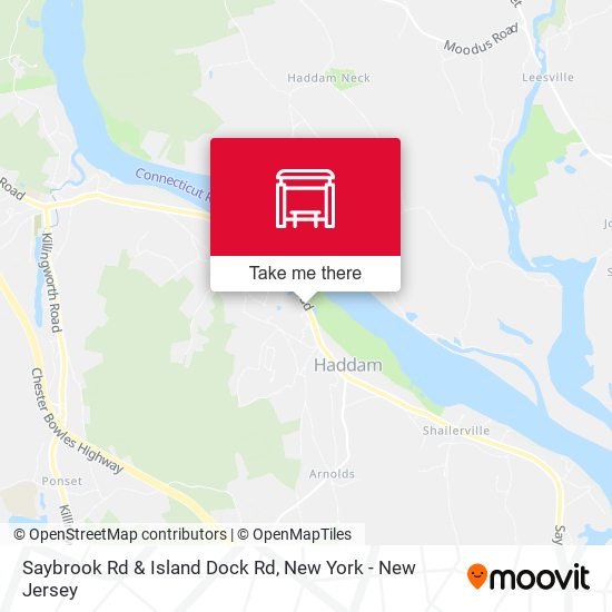 Saybrook Rd & Island Dock Rd map