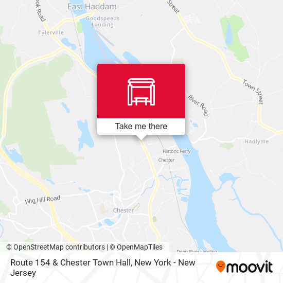 Route 154 & Chester Town Hall map