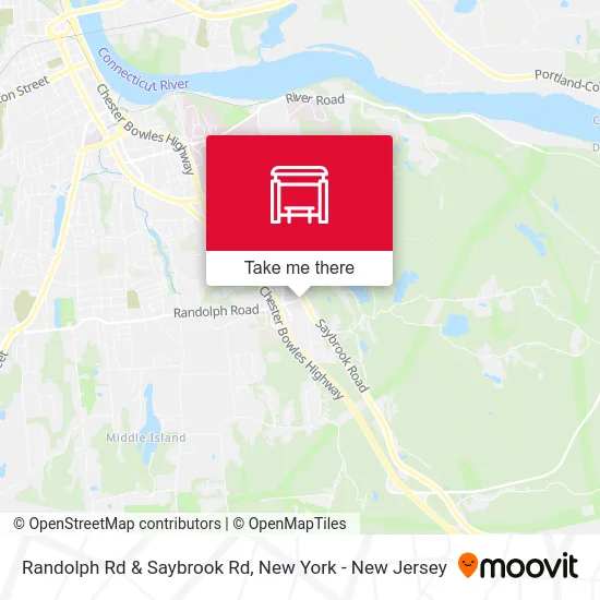 Randolph Rd & Saybrook Rd map