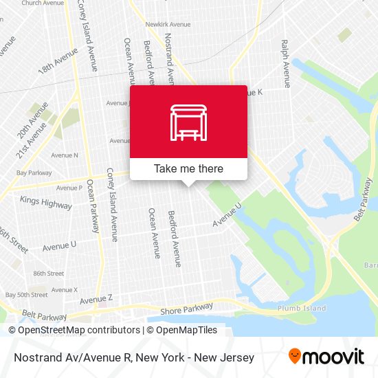 Mapa de Nostrand Av/Avenue R