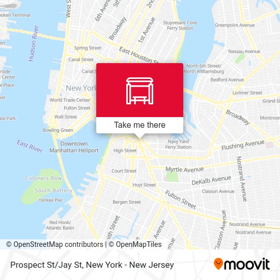 Prospect St/Jay St map