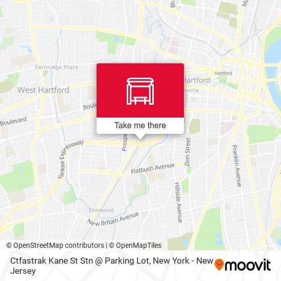 Ctfastrak Kane St Stn @ Parking Lot map