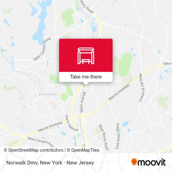Norwalk Dmv map