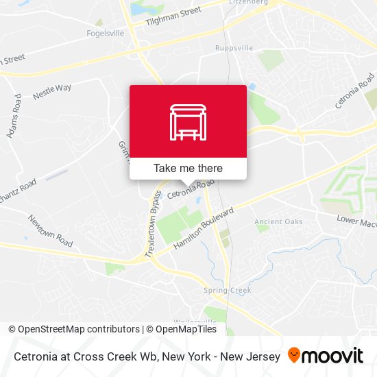 Mapa de Cetronia at Cross Creek Wb