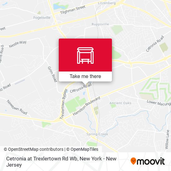 Cetronia at Trexlertown Rd Wb map