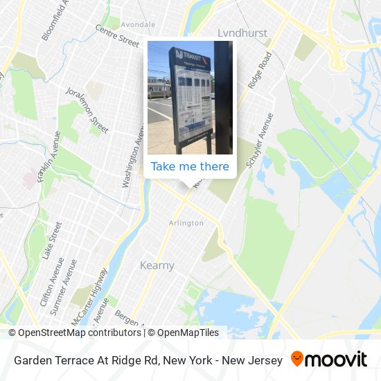 Mapa de Garden Terrace At Ridge Rd