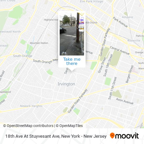 Mapa de 18th Ave At Stuyvesant Ave