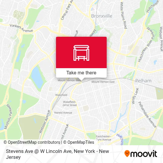 Stevens  Ave @ W Lincoln Ave map