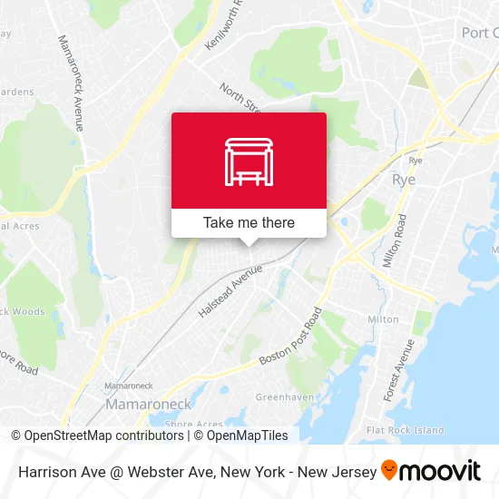 Harrison Ave @ Webster Ave map