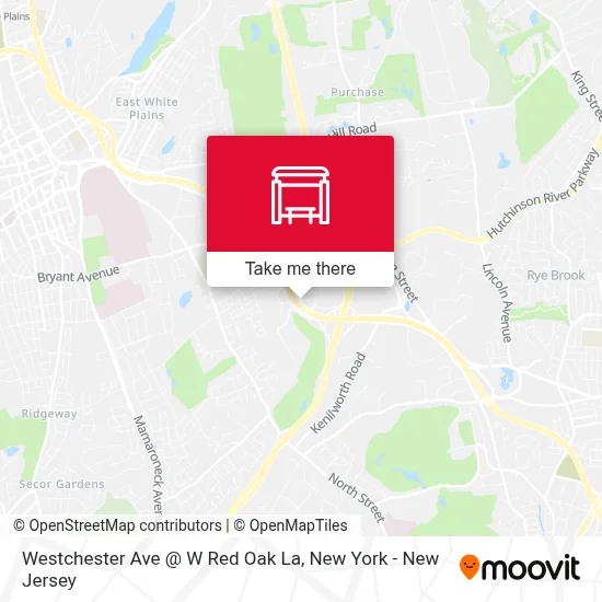Westchester Ave @ W Red Oak La map