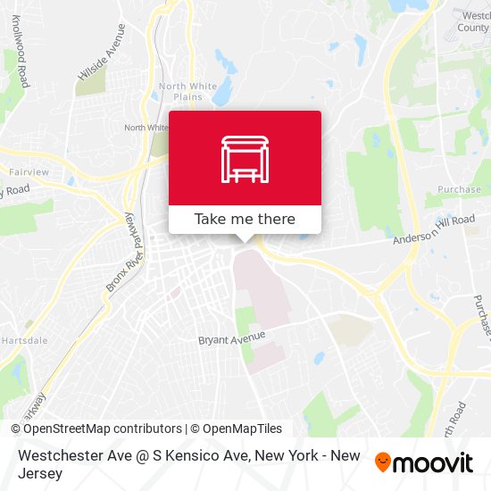 Westchester Ave @ S Kensico Ave map