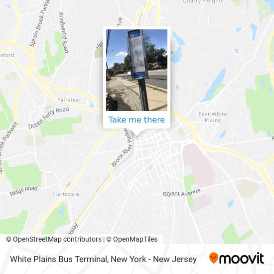 Mapa de White Plains Bus Terminal