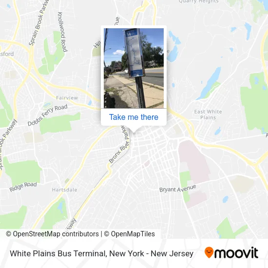 White Plains Bus Terminal map