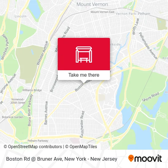 Boston Rd @ Bruner Ave map