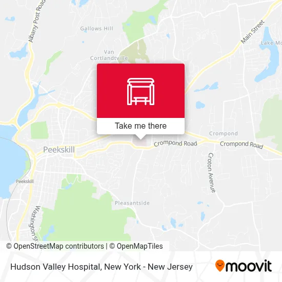 Hudson Valley Hospital map