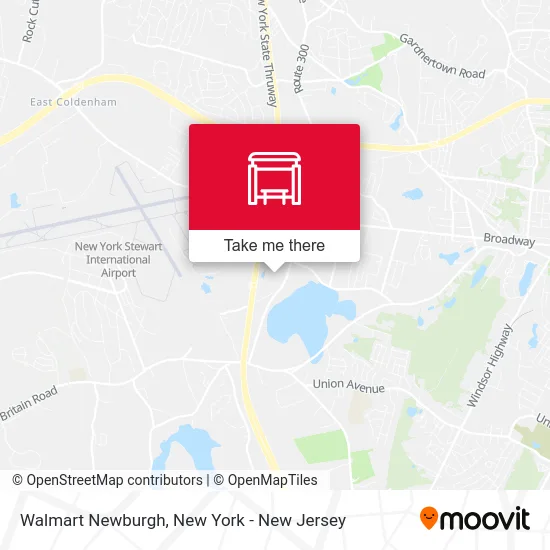 Walmart Newburgh map