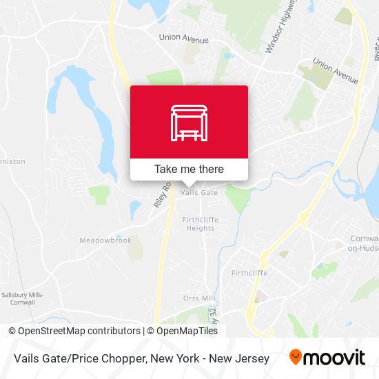 Vails Gate/Price Chopper map