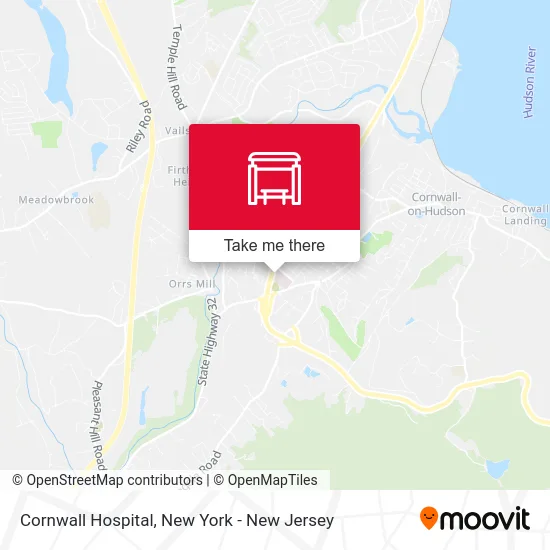 Cornwall Hospital map