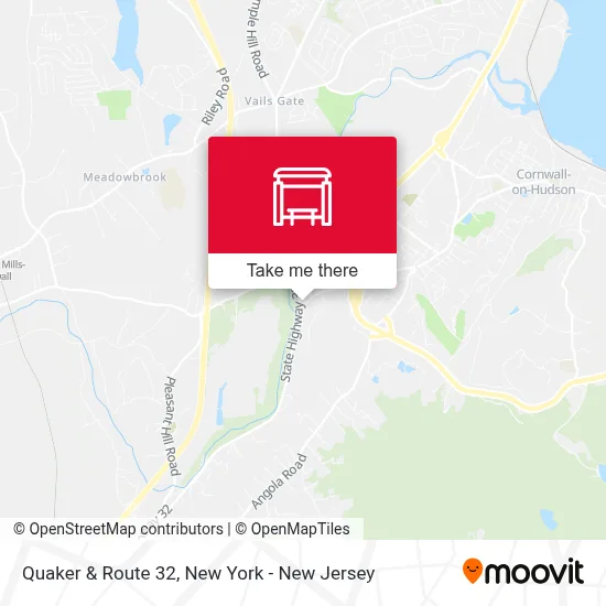 Quaker & Route 32 map