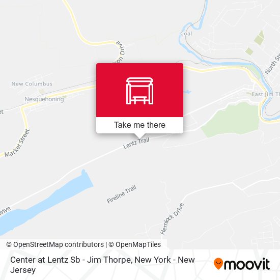 Mapa de Center at Lentz Sb - Jim Thorpe