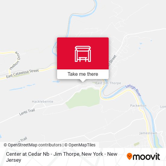 Center at Cedar Nb - Jim Thorpe map
