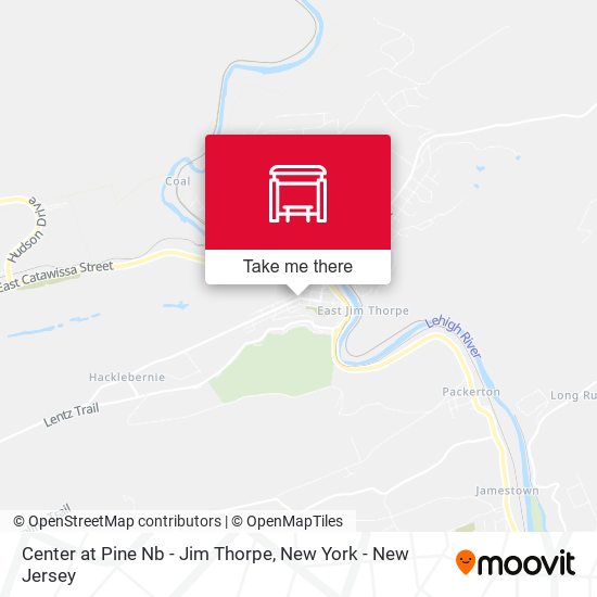 Center at Pine Nb - Jim Thorpe map