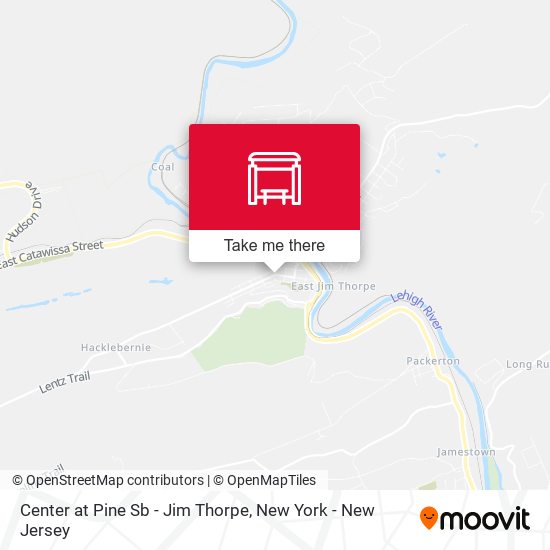 Mapa de Center at Pine Sb - Jim Thorpe