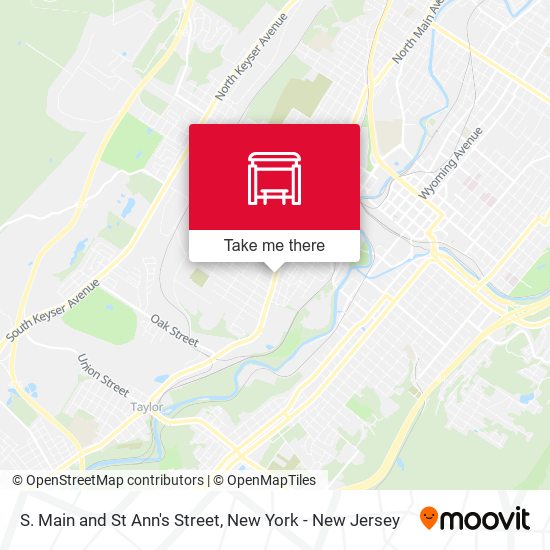 S. Main and St Ann's Street map