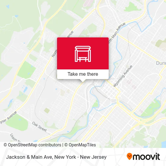 Jackson & Main Ave map