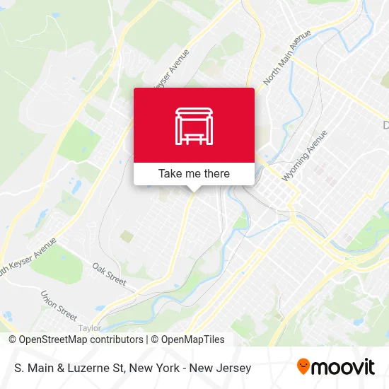 S. Main & Luzerne St map