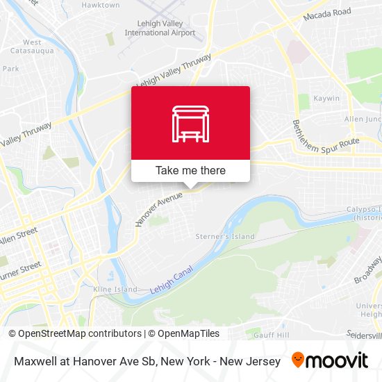 Maxwell at Hanover Ave Sb map