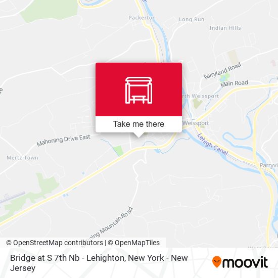 Bridge at S 7th Nb - Lehighton map