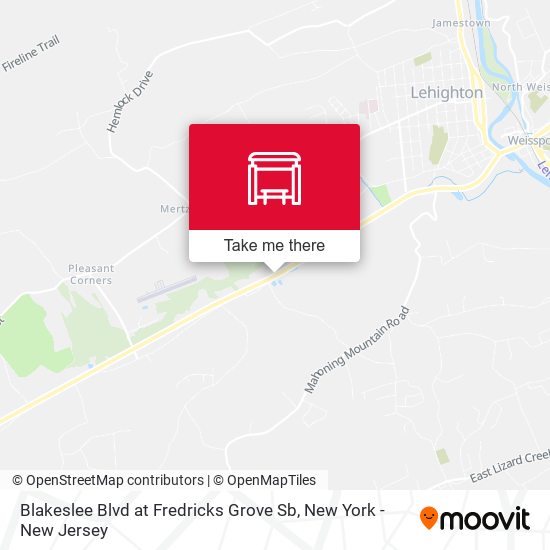Mapa de Blakeslee Blvd at Fredricks Grove Sb