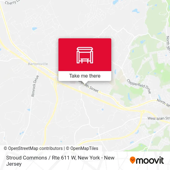 Stroud Commons / Rte 611 W map