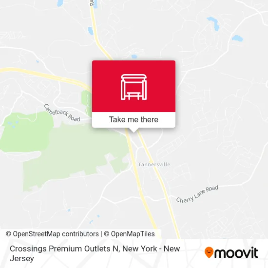 Crossings Premium Outlets N map