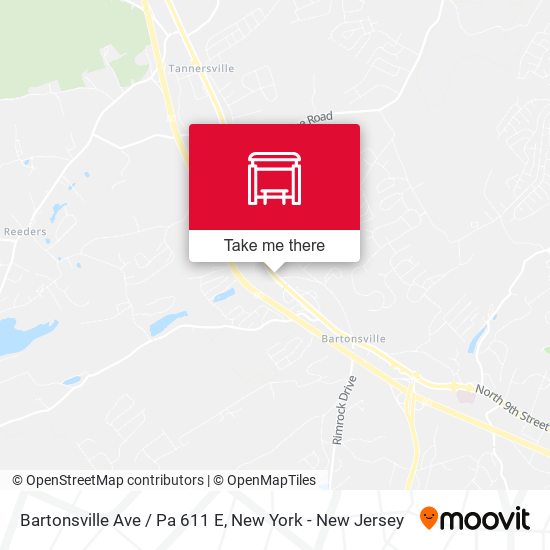 Mapa de Bartonsville Ave / Pa 611 E