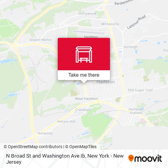 N Broad St and Washington Ave Ib map