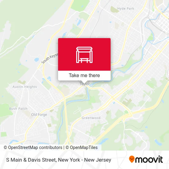 S Main & Davis Street map