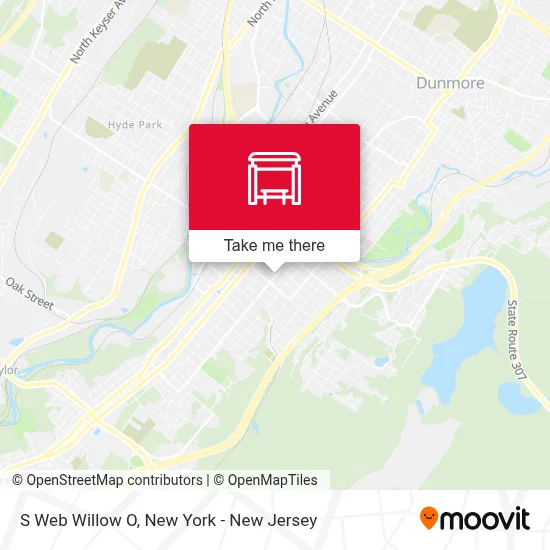 S Web Willow O map