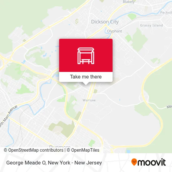 George Meade O map