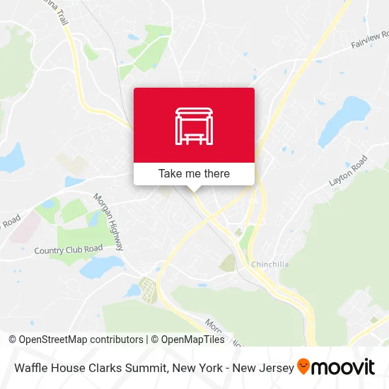 Waffle House Clarks Summit map