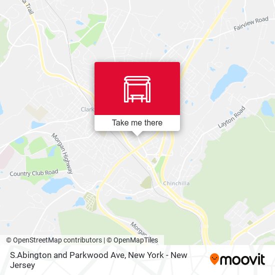 S.Abington and Parkwood Ave map