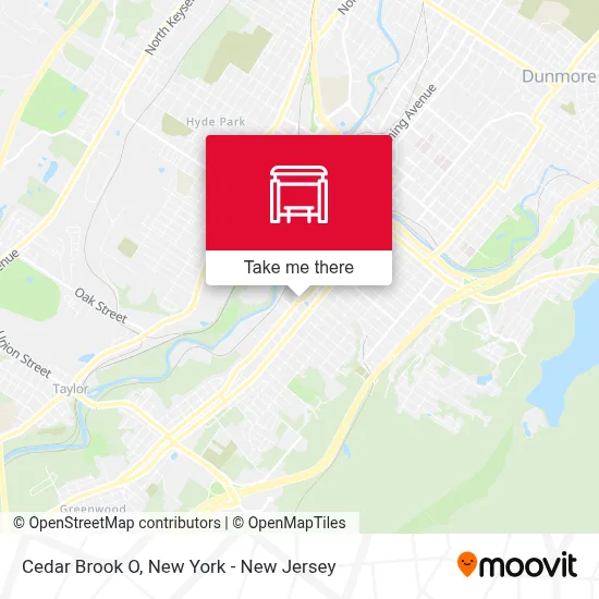 Cedar Brook O map