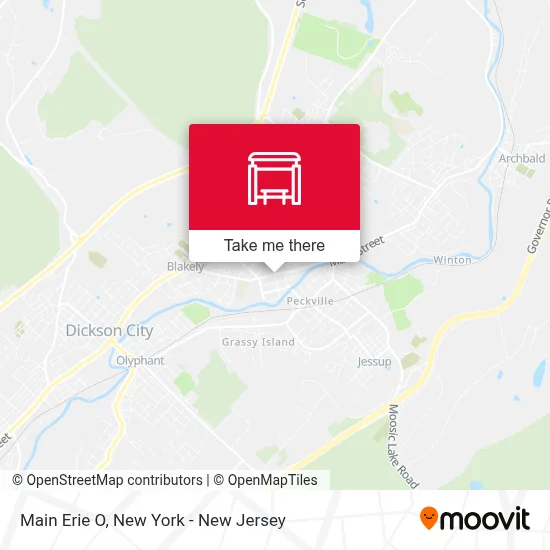 Main Erie O map